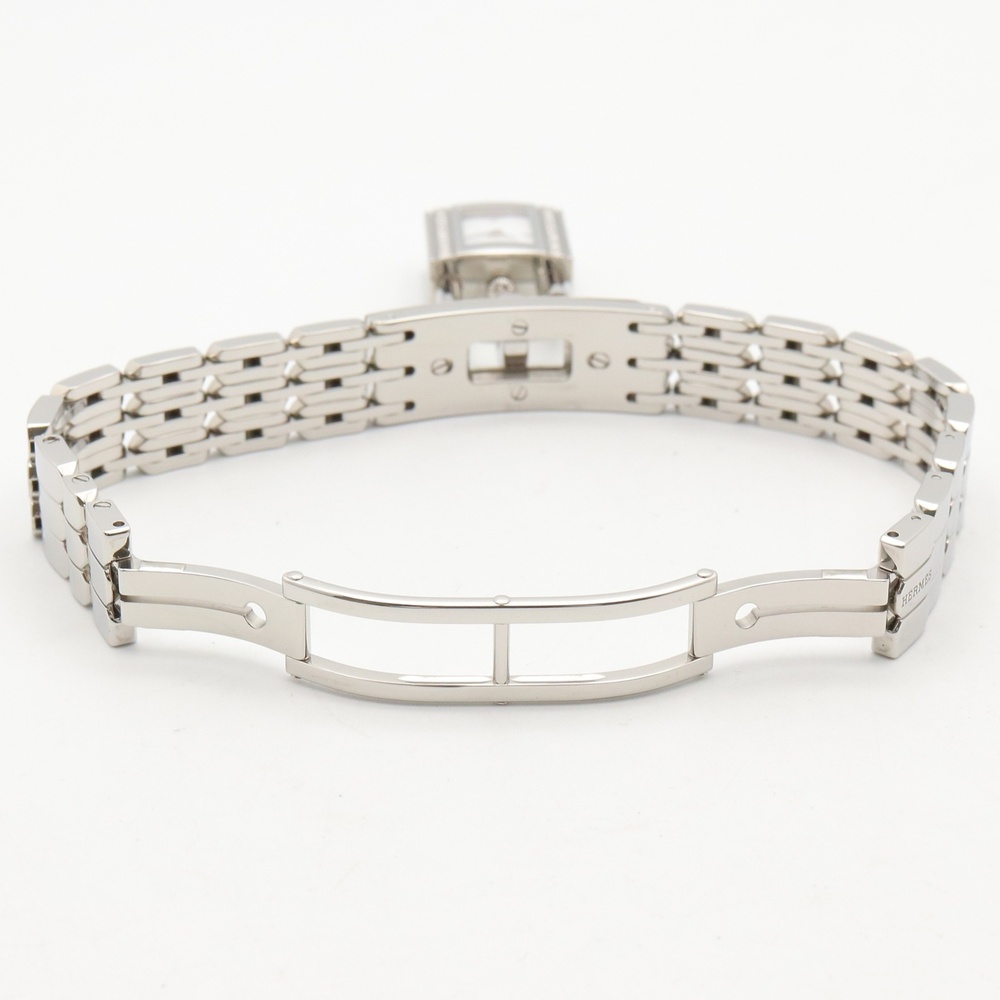 Hermes Kelly Mini Watch, Stainless Steel, Diamond, Women's, White (KE4.130) - Picture 4 of 14